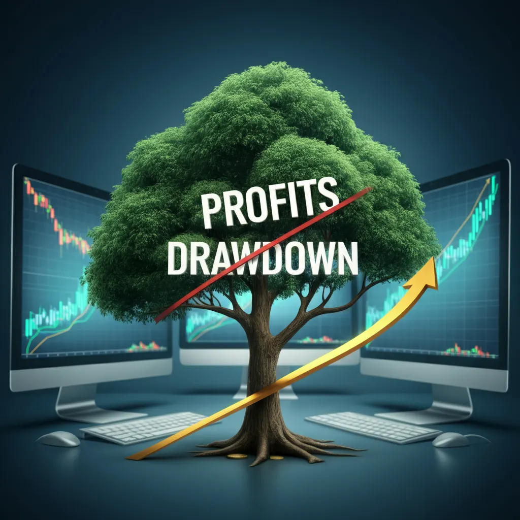 Forex Drawdown Recovery EAs tree with profit charts